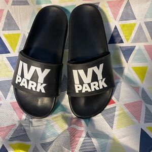 IVY PARK Kids Black Slide Sandals
